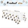 2 PCS Dog Birthday Party Supplies,Dog Disposable Tablecloth With Happy Birthday Banner,134 x 180 cm/53 x 71 inches Puppy Paw Print Plastic Table Covers for Dog Birthday Party Rectangle Tables view 2