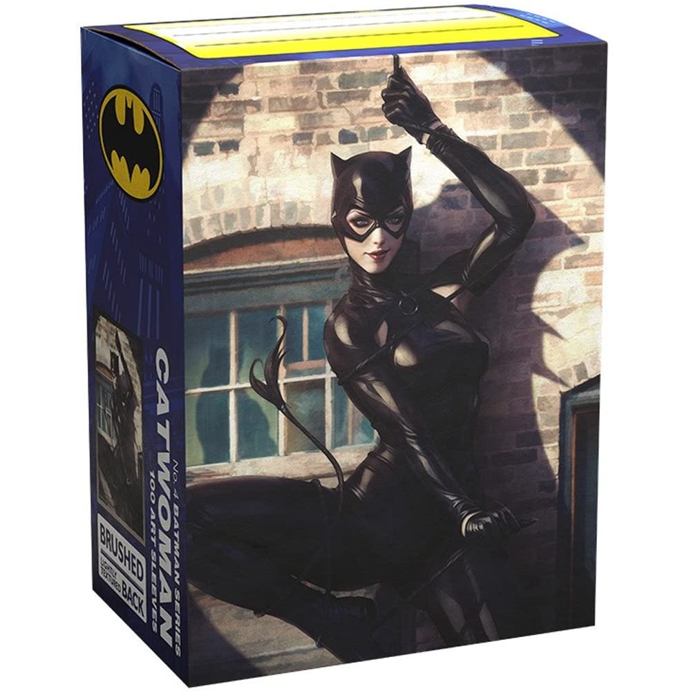 Arcane Tinmen Dragon Shield Sleeves Dragon Shield Limited Edition Brushed Art: Catwoman 100 CT - MTG Card Sleeves are Smooth & Tough - Compatible with Pokemon & Magic The Gathering Cards, White