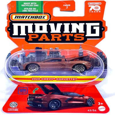 Matchbox - Moving Parts - 2023-2020 - Chevy Corvette - 43/54-70 Years - Mint/NrMint - Ships Bubble Wrapped in a Box with Fill