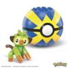 Mega Construx Pokemon Series 17 Grookey Figure Building Set with Quick Poke Ball view 2