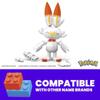 Mega Construx Pokemon Series 17 Scorbunny Figure Building Set with Luxury Poke Ball view 3