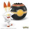 Mega Construx Pokemon Series 17 Scorbunny Figure Building Set with Luxury Poke Ball view 4