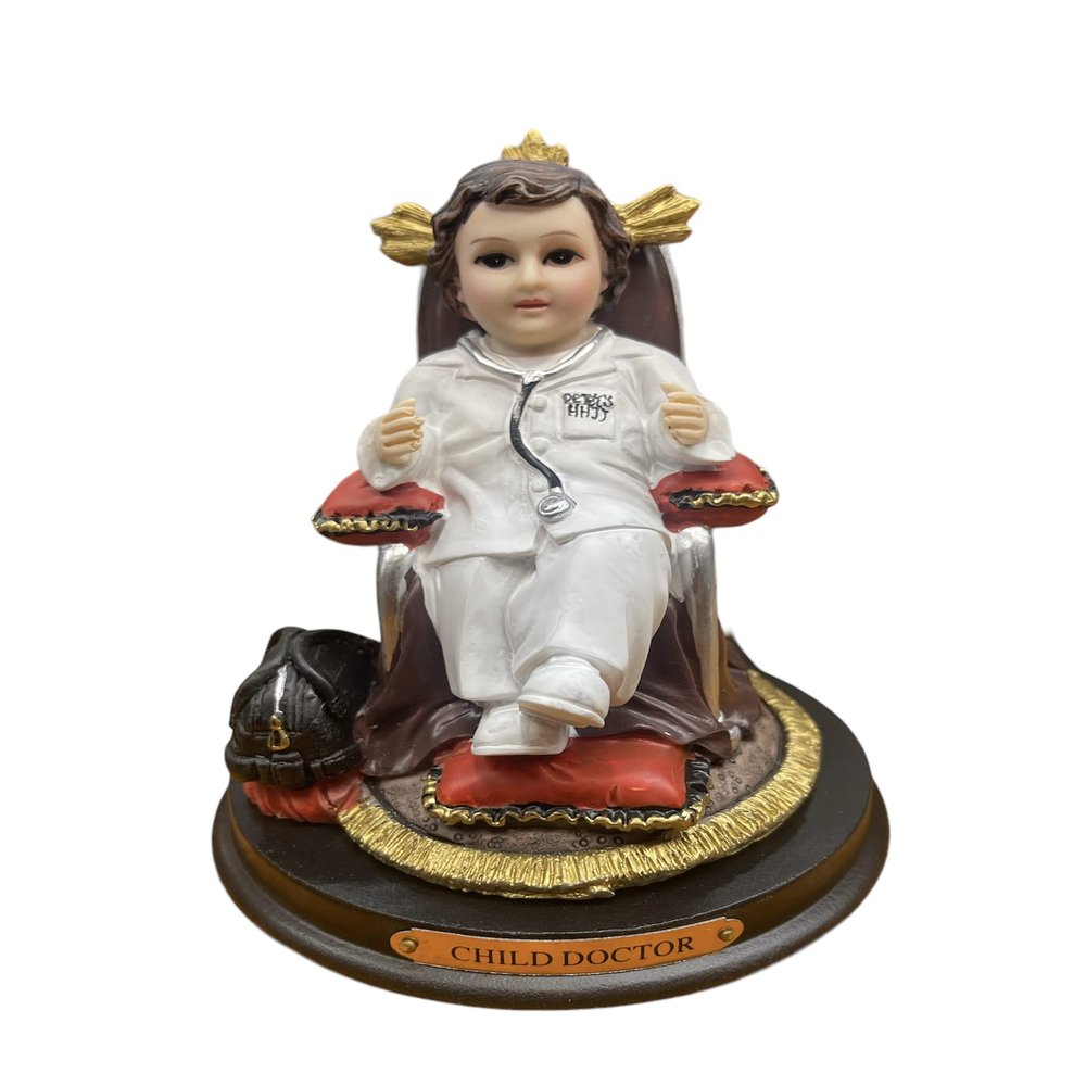 5 Inch Fantastic Child Doctor Baby Jesus Nino Doctor Nio Kid Statue Figurine