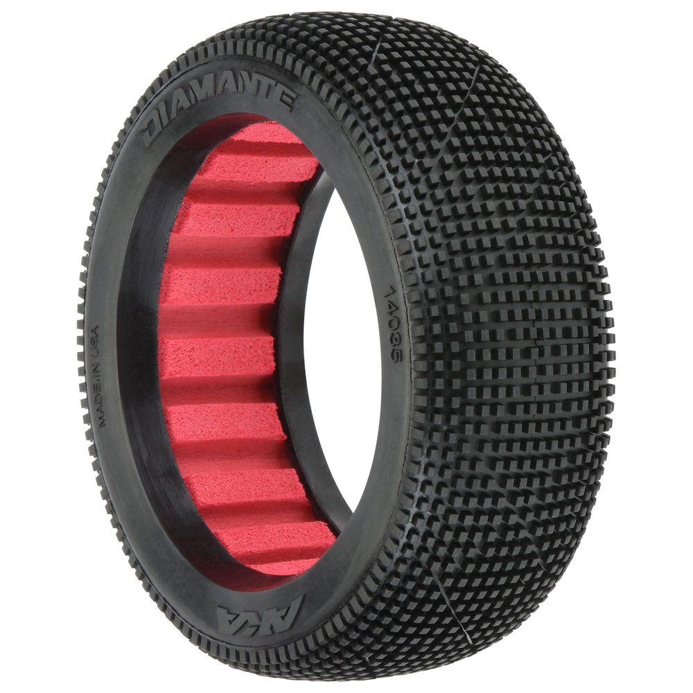 AKA Products INC. 1/8 Diamante Super Soft F/R Buggy Tires 2 AKA14035VR RC Tire