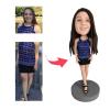 mydedor Custom Bobble-Heads Figurine Customized Doll, Grandpa with A Pipe Custom Bobble Head, Bobble Head Figures Handmade Personalized Sculpture Gift for Man view 3