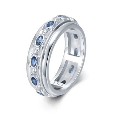 Yorionke Sea Turtle Spinner Rings 925 Sterling Silver Anxiety Relief Rings Anti Anxiety Stress Ring Fidget Rings for Women Anxiety Fidget Ring Jewelry Gifts (9)