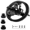 Rcarmumb Slipper Clutch Eliminator Upgrades Part for 1/10 Slash 4X4/VXL Stampede 4X4/VXL Rustler 4X4/VXL,Hardened Steel 52T Spur Gear with Pinions Gears Set(15T 17T 19T),#6878,Black view 1