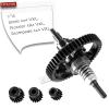 Rcarmumb Slipper Clutch Eliminator Upgrades Part for 1/10 Slash 4X4/VXL Stampede 4X4/VXL Rustler 4X4/VXL,Hardened Steel 52T Spur Gear with Pinions Gears Set(15T 17T 19T),#6878,Black view 2