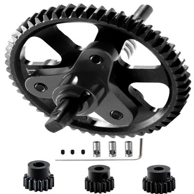 Rcarmumb Hardened Steel Slipper Clutch Eliminator Gear Upgrades Part for 1/10 Slash 4X4/VXL Stampede 4X4/VXL Rustler 4X4/VXL,54T Spur Gear with Pinions Gears Set(15T 17T 19T),#6878,Black