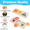 Twefex Montessori Spinning Drum + Montessori Multiple Shapes Knob Wooden Puzzles view 2
