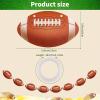 4 Packs Football Banners Garland Football Party Decorations Footballs Cutouts Footballs Hanging Swirl Sports Theme Birthday Party Supplies for Baby Shower Home Classroom Favor Decorations view 2