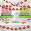 4 Packs Football Banners Garland Football Party Decorations Footballs Cutouts Footballs Hanging Swirl Sports Theme Birthday Party Supplies for Baby Shower Home Classroom Favor Decorations view 3