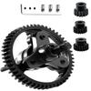 Rcarmumb Upgrades Part for 1/10 Slash 4X4/VXL Stampede 4X4/VXL Rustler 4X4/VXL,Slipper Clutch Eliminator 53T Spur Gear with Pinions Gears Set(15T 17T 19T),Hardened Steel RC Upgrades,#6878,Black view 1