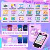 Kids Smart Phone for Girls Unicorns Gifts for Girls Toys 8-10 Years Old Phone Touchscreen Learning Toy Christmas Birthday Gifts for 3 4 5 6 7 8 9 Year Old with 8G Memory Card (Purple) view 2
