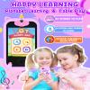 Kids Smart Phone for Girls Unicorns Gifts for Girls Toys 8-10 Years Old Phone Touchscreen Learning Toy Christmas Birthday Gifts for 3 4 5 6 7 8 9 Year Old with 8G Memory Card (Purple) view 3