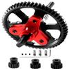 Rcarmumb Hardened Steel Slipper Clutch Eliminator Gear Upgrades Part for 1/10 Slash 4X4/VXL Stampede 4X4/VXL Rustler 4X4/VXL,54T Spur Gear with Pinions Gears Set(15T 17T 19T),#6878,Red view 1
