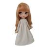 XiDonDon Doll Clothing Extra Long Robe for Blyth,Ob24,Licca,Azone BJD Doll Clothes Toys Accessories Gifts (Off-White) (Only Clothes) view 1