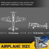 ANTSIR Zero A6M WW2 RC Airplane for Adults 14+ - 4 Channel Remote Control Warbird Fighter with 6-Axis Gyro Aerobatic, Park Flyer Gift view 2