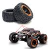 4pcs/Set Remote Control Vehicle Tires Fit The 1/16 1/14 1/12 RC Car Off-Road Vehicle Hub Modification and Opgrading Accessories (Orange) view 1