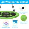 43 inch Saucer Tree Swing for Kids,Flying Round Swing Heavy Duty, Waterproof and All-Weather Resistant Textilene,Swivel,Adjustable Strong Ropes,Easy to Install,Outdoor Playground Backyard view 3
