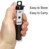 Ahoper Right Left Center Dice Game Prime Set Bundle with 3 Dices + 36 Chips. Round Tube Storage is Very Convenient for Travel. Easy to Store, Carry Around. (Black) view 2