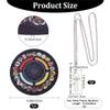 CRASPIRE Pendulum Mat, Altar Tarot Card Pad Dowsing Pendulum Ceremony Rubber Mat with 1 Crystal Dowsing Pendulum Necklace for Altar Supplies Pendulum Board Dowsing Divination view 2