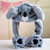 Koala Winter Warm Bunny Hat With Moving Rabbit Ears - Funny Cosplay Christmas Party Hat view 1