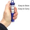 Ahoper Left Right Center Dice Game Prime Set Bundle with 3 Dices + 36 Chips. Round Tube Storage is Very Convenient for Travel. Easy to Store, Carry Around. (Blue) view 2
