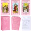 Myripoly Pink Tarot Cards Deck Set for Beginners with Meanings On Them-Tarot Card with Guidebook-(Free Velvet Tarot Bag Pouch) view 1