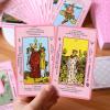Myripoly Pink Tarot Cards Deck Set for Beginners with Meanings On Them-Tarot Card with Guidebook-(Free Velvet Tarot Bag Pouch) view 4