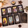 KLEDERY Tarot Cards for Beginners, Classic Tarot Deck with Meanings, Durable Cards with Guide Book, Black view 3