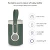 3 Temperature Adjustable Portable Baby Bottle Warmer, Portable Car Travel Bottle Warmer USB Milk Heat Keeper for Home and on The Go (Green) view 2
