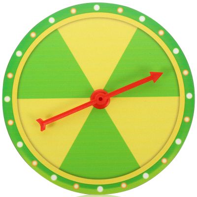 VALICLUD Spinnings Wheel 6 Color Slots Spinnings Wheel of Fortune Write on Erasable Whiteboard Surface Easy Assembly 7.87in/20cm