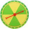 VALICLUD Spinnings Wheel 6 Color Slots Spinnings Wheel of Fortune Write on Erasable Whiteboard Surface Easy Assembly 7.87in/20cm view 1