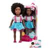 Bella 18-Inch Black Doll with Natural Curly Hair & Medium Brown Skin  African American Baby Doll for Girls Ages 3-9 Years Old - Includes Outfit & Affirmation Book  Perfect for Gift view 1