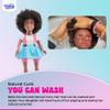 Bella 18-Inch Black Doll with Natural Curly Hair & Medium Brown Skin  African American Baby Doll for Girls Ages 3-9 Years Old - Includes Outfit & Affirmation Book  Perfect for Gift view 4