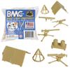 BMC Classic Plastic Army Men Playset Accessories - 10pc Military Camp - US Made view 1
