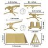 BMC Classic Plastic Army Men Playset Accessories - 10pc Military Camp - US Made view 2