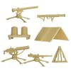 BMC Classic Plastic Army Men Playset Accessories - 10pc Military Camp - US Made view 3