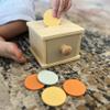 Montessori Coin Box, Montessori Toys for 1 Year Old Toddler Coins, Baby Wooden Toy Ball Infant Drawer Drop, 1+ Baby Essentials Object Permanence Learning view 4