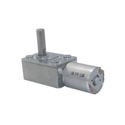 Xuulan Xianglaa-Motor Gear Geared Dc Motor, JGY370, Clock Hands and Kit Motor, D axis Worm Gear self-Locking high Torque Motor Shaft Diameter 8mm (Color : 25mm Shaft, Size : 23rpm)