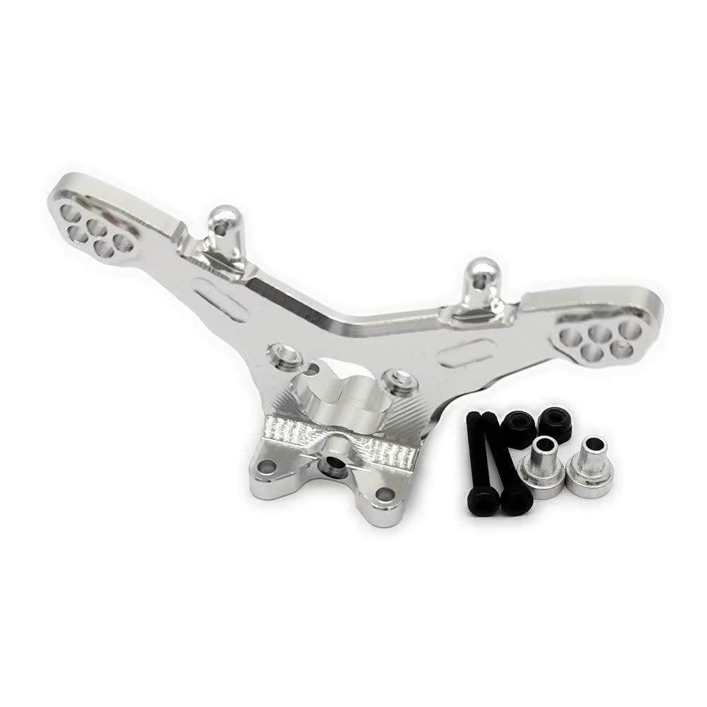 Aluminum Rear Shock Tower Damper Mount Silver for Losi Mini-T 2.0 LOS214011