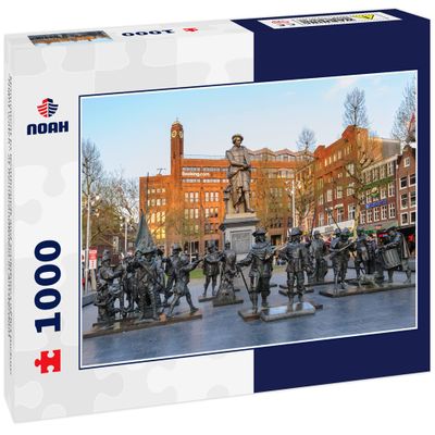 Noah Jigsaw Puzzle Monument to Rembrandt and Sculptures of his Picture Night Watch'' at Rembrandtplein in Amsterdam 1000 Pieces