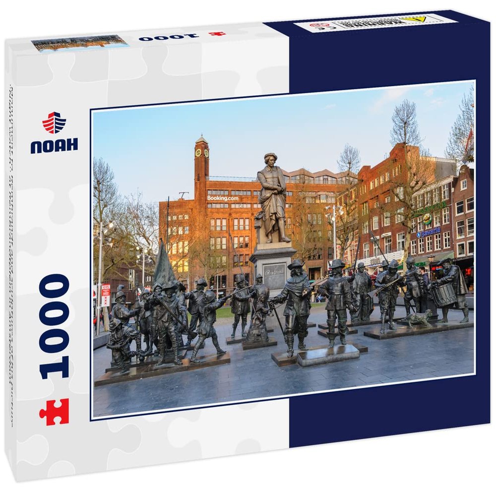 Noah Jigsaw Puzzle Monument to Rembrandt and Sculptures of his Picture Night Watch'' at Rembrandtplein in Amsterdam 1000 Pieces