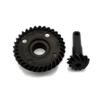 Hard Chrome Steel Spiral Cut Overdrive Differential Ring and Pinion Gear 12T33T for Traxxas TRX4 TRX6 Replace 8287 view 1