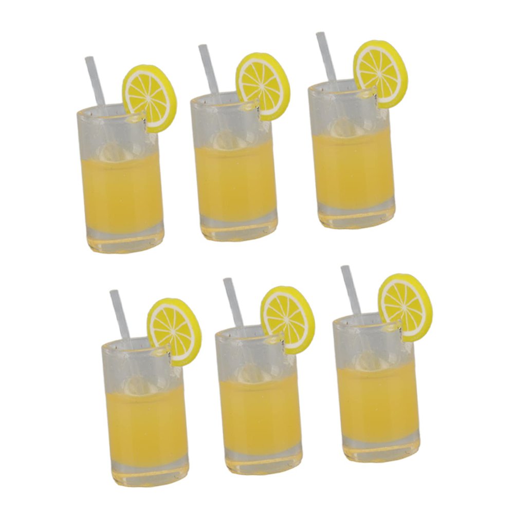 Fabul Miniature Cup, Delicate 20Pcs Dollhouse Lemonade Cup for Decoration
