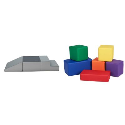 Factory Direct Partners SoftScape Toddler Playtime Climber and Blocks (9-Piece Set)