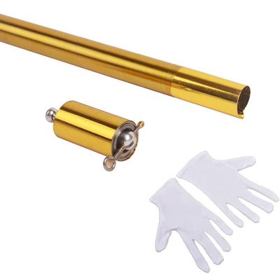 130CM Magic Wand with Gloves Metal Appearing Canes Magic Wand Professional Magic Wand Magic Metal Pocket Stick Portable for Professional Magician Stage Street Magic Performance Magic Accessories,D