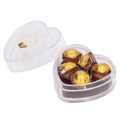 VINGVO Dollhouse Chocolate Decoration, Adhesive Tape Heart Box Packaged Miniature Chocolate Model for Table
