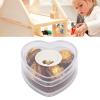 VINGVO Dollhouse Chocolate Decoration, Adhesive Tape Heart Box Packaged Miniature Chocolate Model for Table view 2